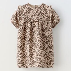 Zara girls leopard dress